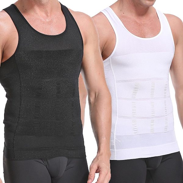 Shaping Tank Top til mænd / Korrigerende - Way farve! L White l