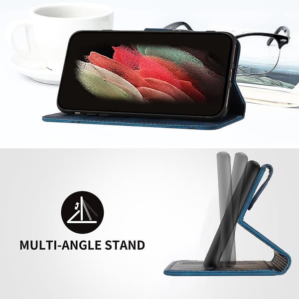 Case compatible with Xiaomi Redmi Note 12 5g, magnetic flip wallet case in leather compatible with Xiaomi Redmi Note 12 5g - A