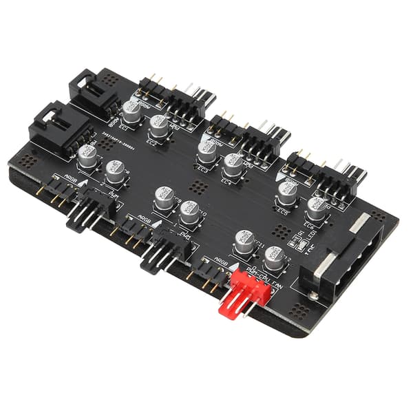 6-vejs Splitter Hub 4PIN PWM Hastighedsregulering 3PIN ARGB Lysstyring Ekspansionskort IDE Interface