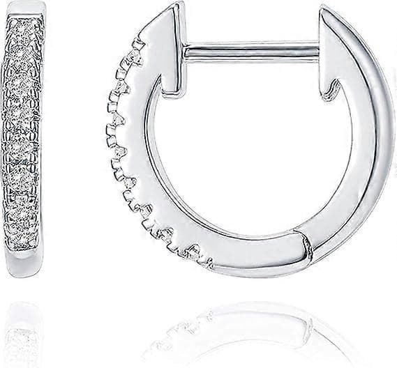 14K Guldbelagte Cubic Zirconia Manchetøreringe Huggie Stud