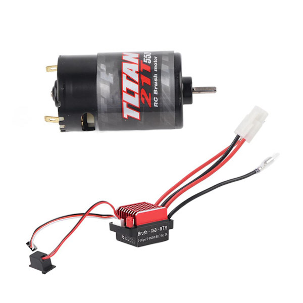 550 Borstad Motor 360A Borstad Elektronisk Hastighetsregulator ESC Passar för 1/10 RC Bil 21T