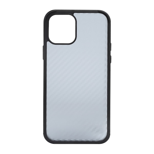 SULADA Mobilskal Fibertextur Metallram Helkroppsskydd för iPhone 12/12PRO Cool Black