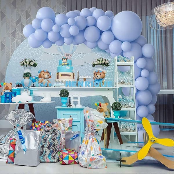 Blå ballonger 102 stk ballonger