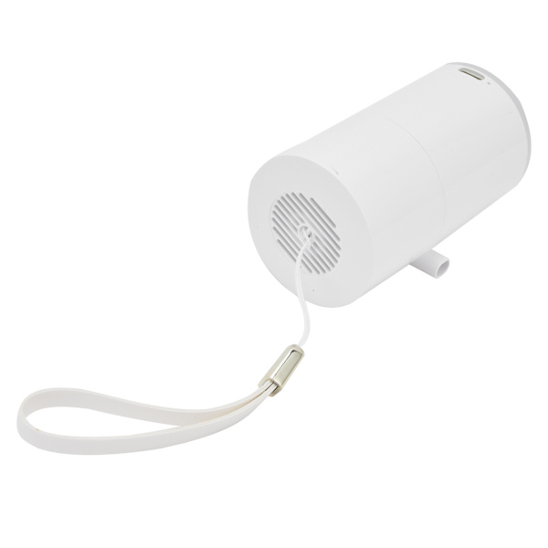 LED Mini Luftpump 4 Växlar Hög Effektivitet USB Multifunktion Batteri Luftpump för Hem Utomhus Camping Vit