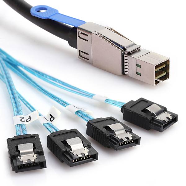 H0402 Mini SAS -kaapeli SFF-8644 - 4 x SATA Ulkoinen palvelimen kiintolevy tietokonetarvikkeet