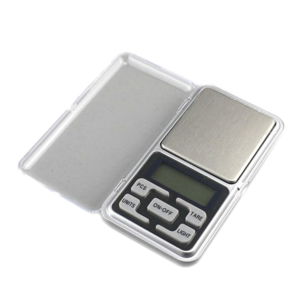 Digital minivægt / lommevægt / smykkevægt (0,01-200 g) silver