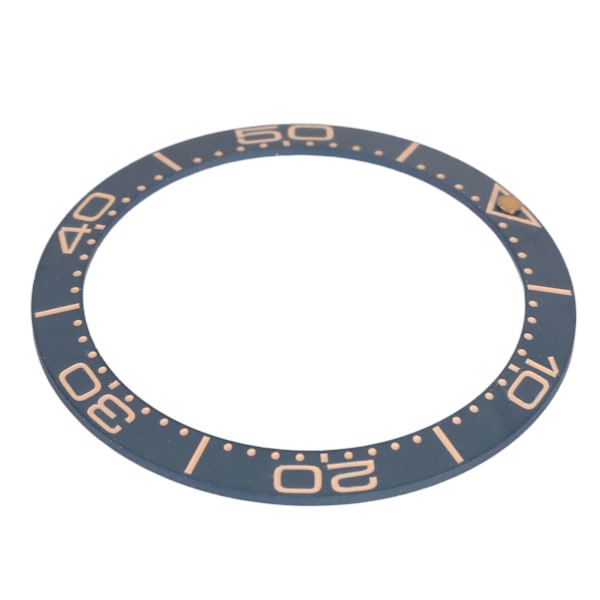 Keramisk Klockring Bezel 38mm Klockring Insats Ersättningsdelar Tillbehör för Urmakare Mörkblå Sandblästrad