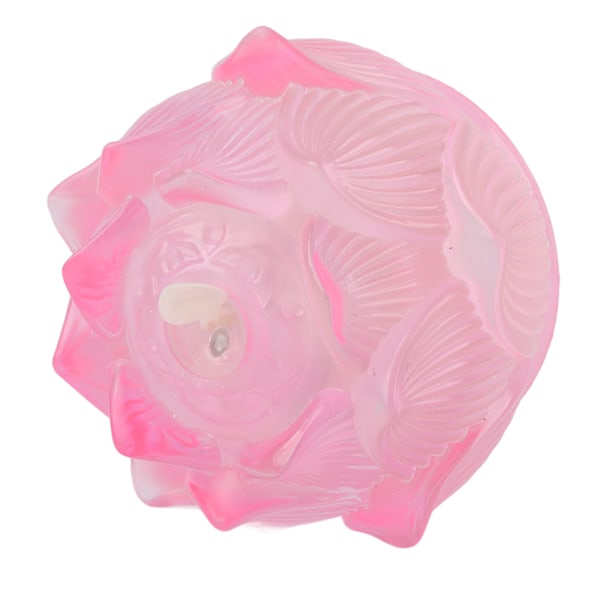 LED Blomlampa Imitationsglas Gult Ljus Elektronisk Ljus Lotusblomma Dekor för Hemmakontor Rosa