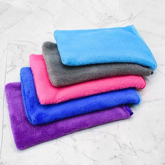 Bath Mitts - 10-pack - Soft Flannel - Reusable - 15x20 cm - For Cleaning, Makeup Removal and Shower