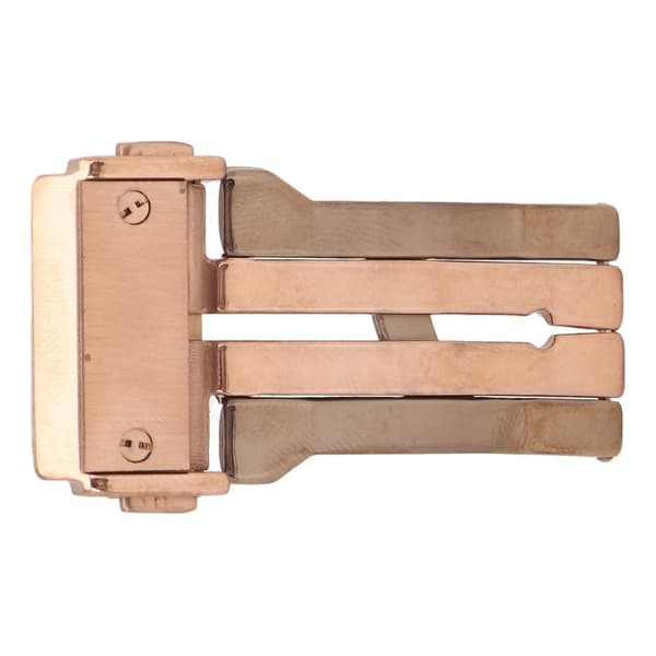 Ur Deployment Lås Foldbar 22mm Bredde Rustfrit Stål Urrem Spænde Rosaguld