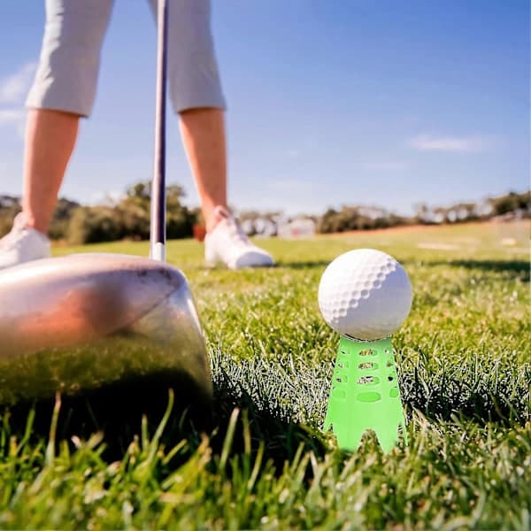 Plastgolf-tees til hjemmesimulator, golf-tees til udendørs og indendørs brug, simulatortræning, træningsmåtte, golf-tees-ZZY Grøn Green