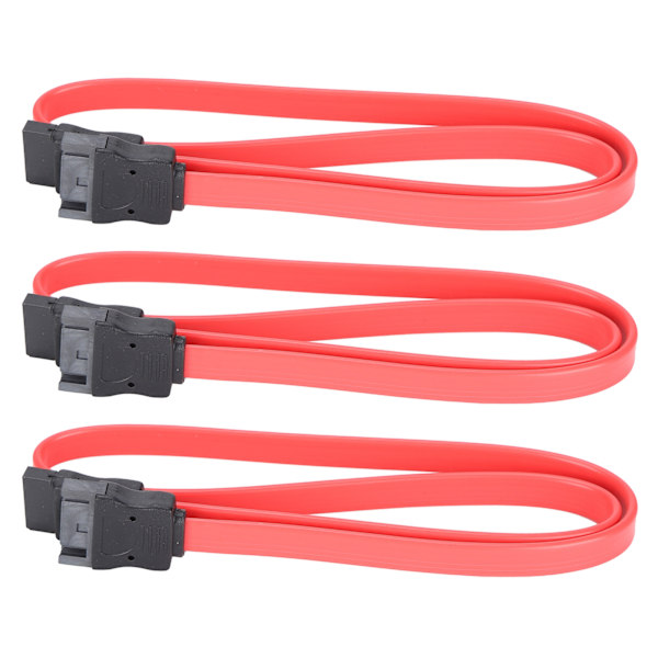 10 stk. Sata-kabel 7Pin Hann til Hunn SSD Dataforlengelseskabel for Ekstern Harddisk Dataoverføring 50 cm