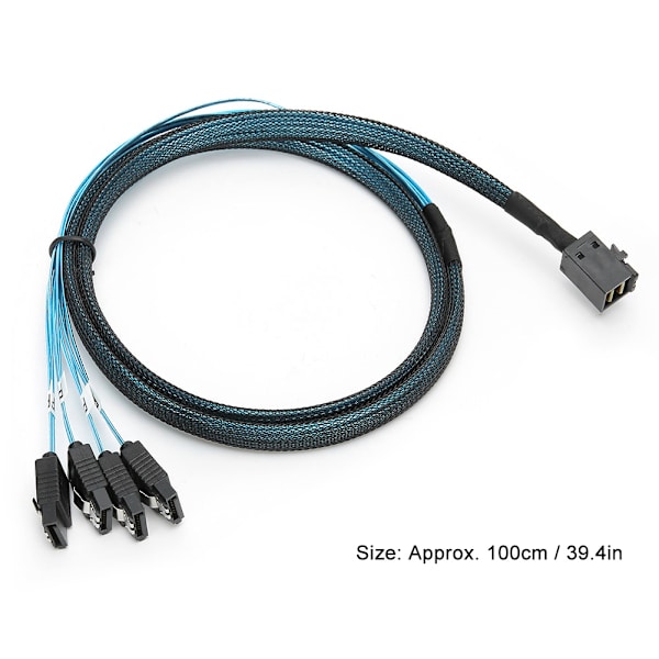 Minisas Dataoverføringslinje H0107 Sas1 til 4SATA Server 8643 Gjør om 4sata Høy Definisjon 100cm