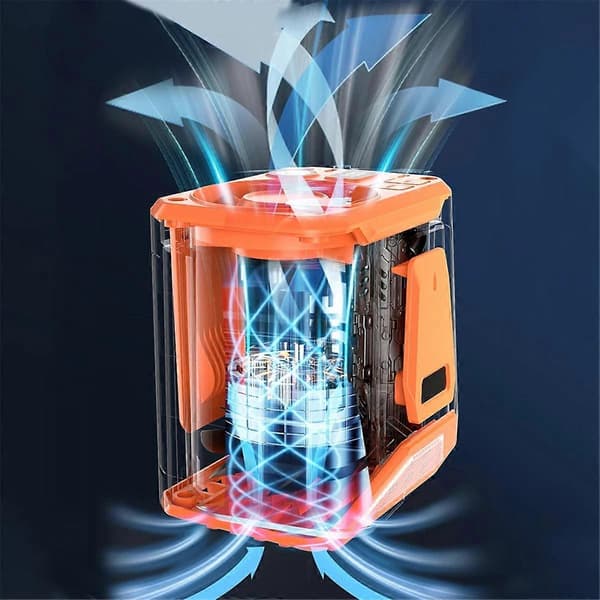 Mini Bærbar Taljeklemmeventilator 3 Hastigheder Køleventilator Bælteklemmeventilator A