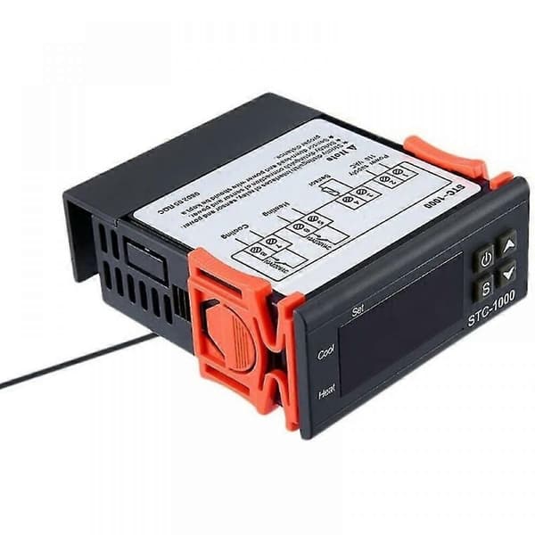 STC-1000 220V Allsidig Termostat Temperaturkontroller Kalibrering Fahrenheit & Celsius Display + Sensorprobe