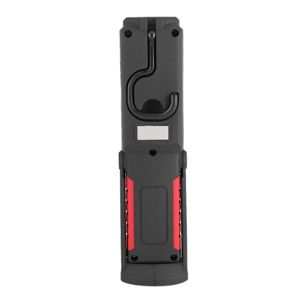 3W Uppladdningsbar COB LED Ficklampa Camping Nödljus Arbetslampa med Magnetisk Stativ Röd