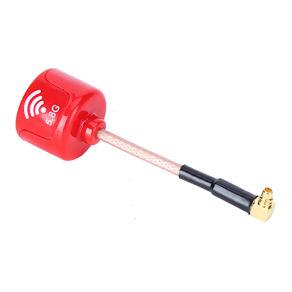 5.8Ghz 3dBi LHCP High Gain Antenne til FPV Racing Drone RC Dele Tilbehør Rød Vinklet MMCX