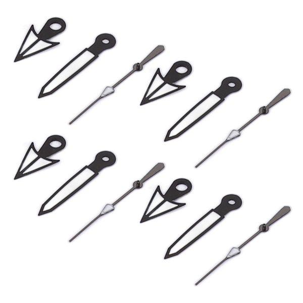 10st Set Klockvisare Klockhänder Timme Minut Sekund Självlysande Klockrörelse Modifieringsdelar för NH35 NH36 SK‑23