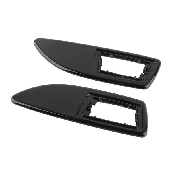 2 stk Sideblinklys Repeater Ramme Sett Bil Tilpasninger Utskifting for Vauxhall Corsa D Serie 2006‑2014 Blank Svart