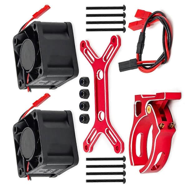 Køleventilator til 1/5 Traxxas X-Maxx 6S 8S Arrma KRATON Outcast, B
