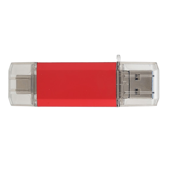 USB 3.0 U Disk Röd Aluminiumlegering Tre-i-ett Höghastighets Masslagringsenhet (128GB)
