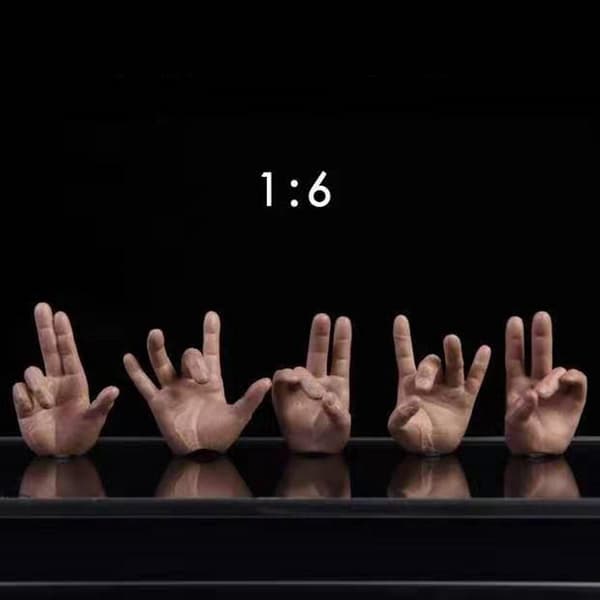2x5st 1:6 Mands Fingerhænder Model til Enterbay PH JO 12-tommer Actionfigurer