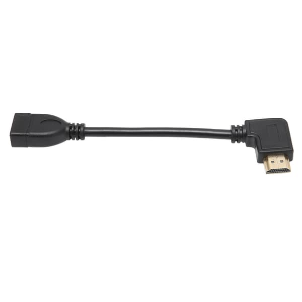 HighDefinition Multimedia Interface -sovitinkaapeli 15cm Naaras-Uros Vasen Kulma Liitäntäjohto