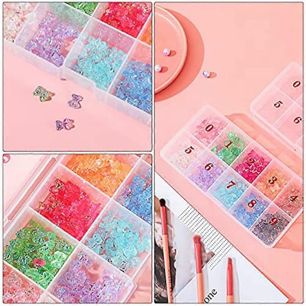 Nail Box Empty Nail Tips Organizer Storage Fingernail Storage Case