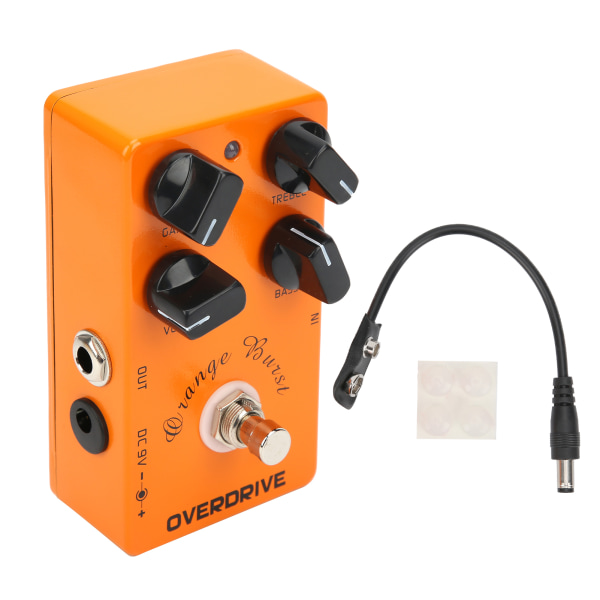 Overdrive Pedal Elgitarr Effekt Aluminiumlegering Skal Musikinstrument Tillbehör