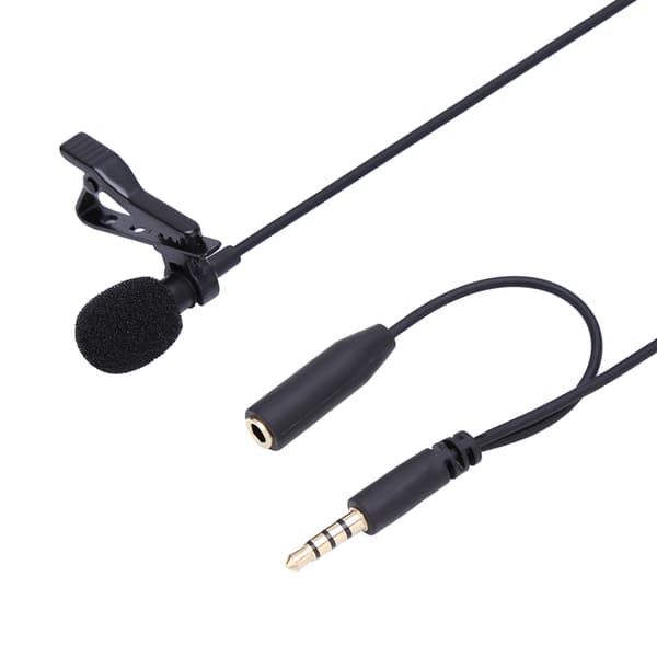 3,5 mm Jack Mini Kablet Clip-on Revers Håndfri Headset Mikrofon Mic
