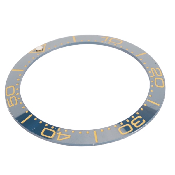 Keramisk klokkerammering Profesjonell 38 mm klokkerammeinnsats erstatningsdeler Tilbehør for urmaker Blue Base Gold Digit