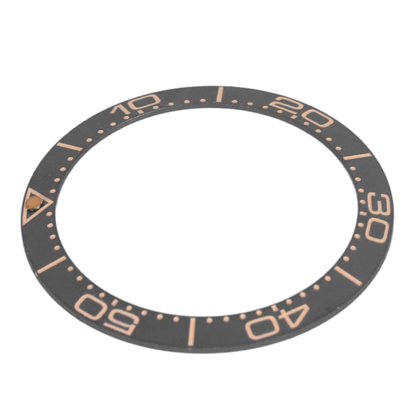 Keramisk Klockring Bezel 38mm Klockring Insats Ersättningsdelar Tillbehör för Urmakare Grå Bas Sandblästrad