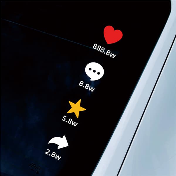 Like, Comment, Save, and Share These Fun and Creative Car Window Decals – Waterproof Car Stickers for a Personalized Look – 2-Pack