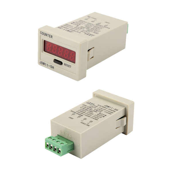 JDM11-5H 5-siffrig Display Elektronisk Ackumulerande Räknare DC 12V