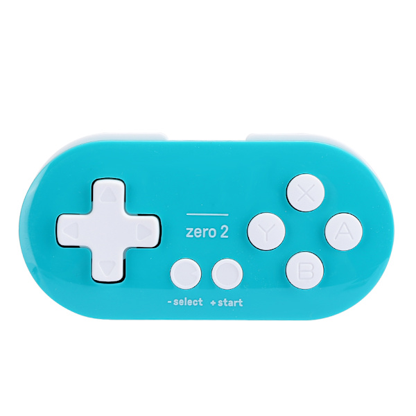 Trådlös Kontroller Mini Liten Bluetooth Portabel Gamepad för Mobiltelefon Dator (Blå Grön)