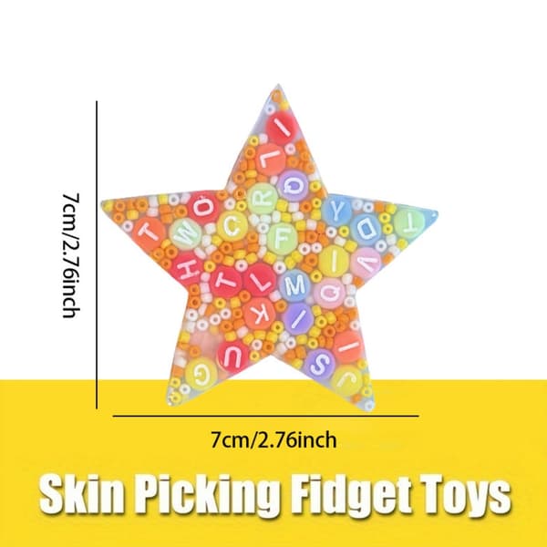 4 stk. hudplukkende fidget-leker, sensoriske stressavlastningsleker, fidget-leker