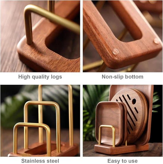Dish Rack - Cutting Board Holder - Solid Wood Storage Rack - Perfect for the Home Kitchen