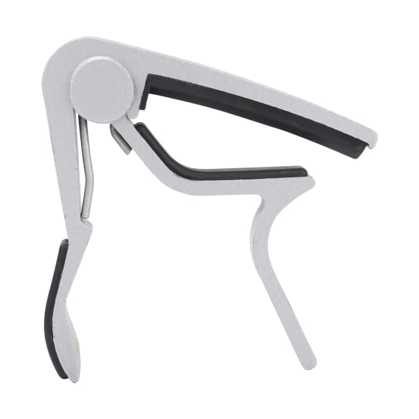1 stk Gitar Capo 5 stk Celluloid Plekter Sink Legering Strenginstrument Reparasjonstilbehør (Sølv)