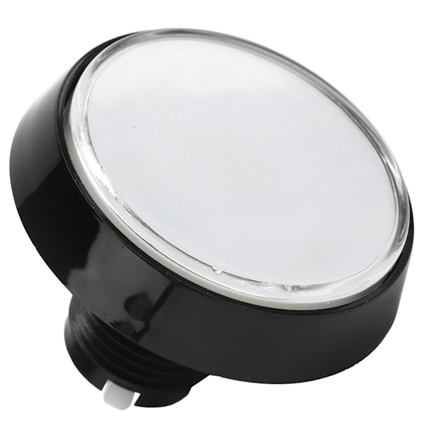 60 mm iso pyöreä litteä painike LED-valolla ja 3 jalan kytkimellä nosturikoneeseen/pelikonsoliin, valkoinen