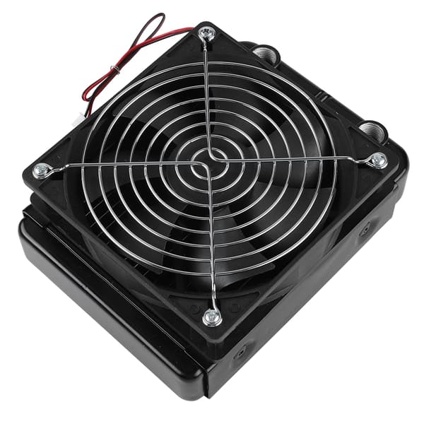 CPU Vannkjølingsradiator G1/4 Gjenge Varmeradiator med Vifte 18 Rør (120mm)