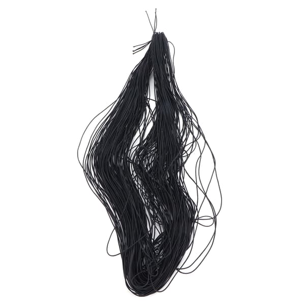 100m rundt elastisk bånd mærketov DIY armbånd perletråd tilbehør sort 0.2
