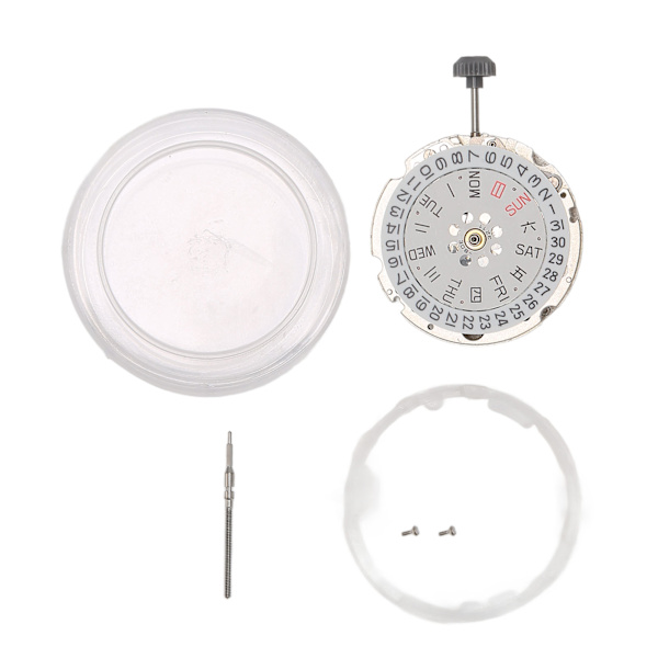Automatiskt Klockurverk Professionell Legering Dubbel Kalender Quartz Klockurverk för Klockreparationsdelar