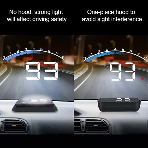 bilens head-up-display, OBD2 HUD-display Kompatibel med frontrute [ALM]