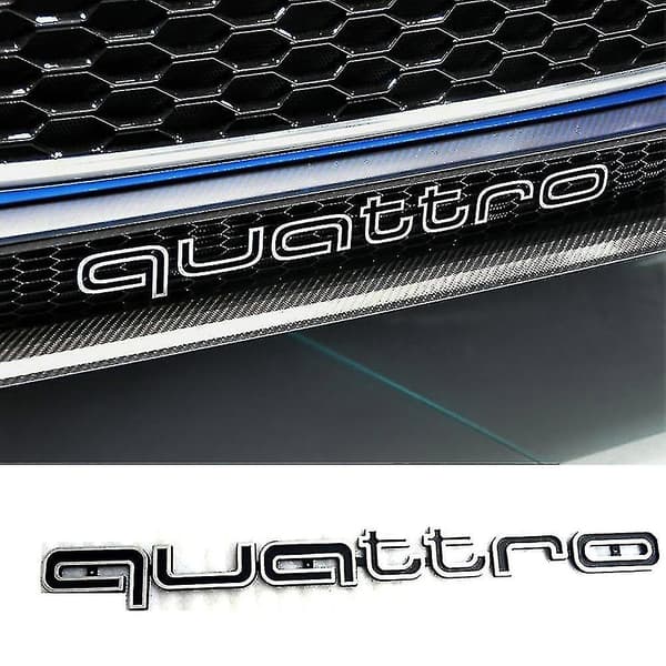 Cool Quattro Logobadge Emblem Bilsticker Frontgrill Nedre Trim Til Aud-i A6 A7