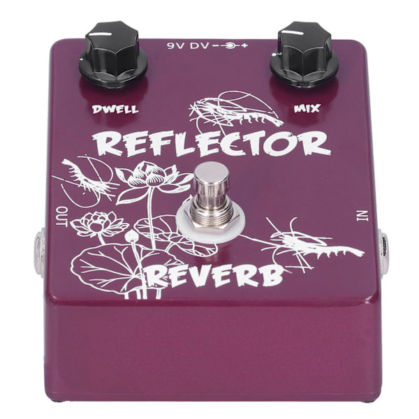 Spring Reverb Pedal Elgitarr Reflektor Effekt Tillbehör Aluminiumlegering Skal CP‑44