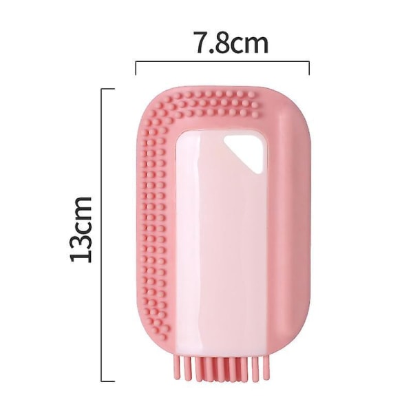 Høykvalitets rosa silikonvask og rengjøringsbørstesett for benkeplater