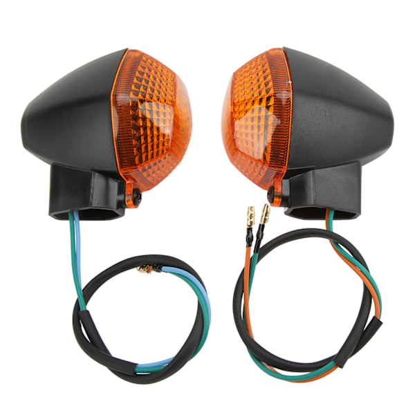 2 stk Motorsykkel Foran Bak Blinklys Indikatorlampe Erstatning for Suzuki DL 1000 650 VStrom (gul)