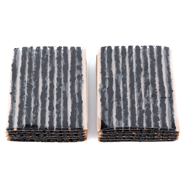 100 st 100x3mm Däckreparationspluggar Tublösa Däck Gummitätningsremsa Punktering Reparation för Bil Motorcykel Svart