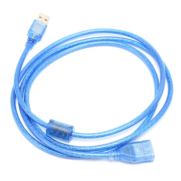 Data Line Hann til Hunn Messing Dobbel Skjerm USB 2.0 Skjøtekabel for Dataoverføring 1.5 Meter