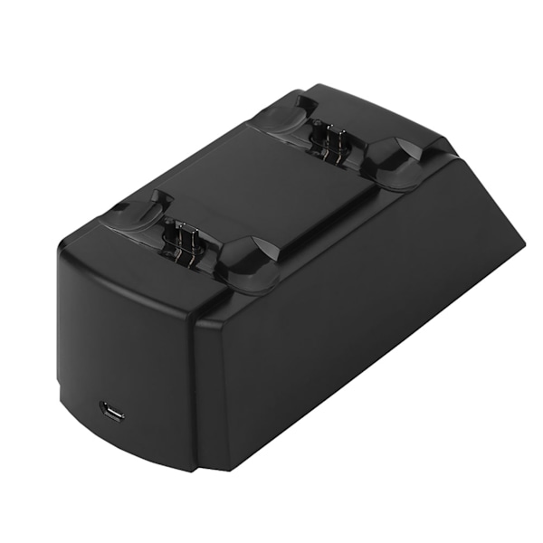 2 in 1 USB Kaksoislataustelakka Latausasema PS4-ohjaimelle LED-valolla